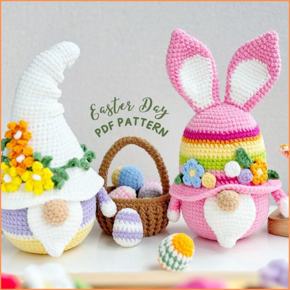 Easter Gnome and Bunny Crochet Pattern